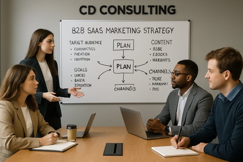 B2B SaaS marketing strategy session at CD Consulting B2B SaaS marketing strategy session at CD Consulting